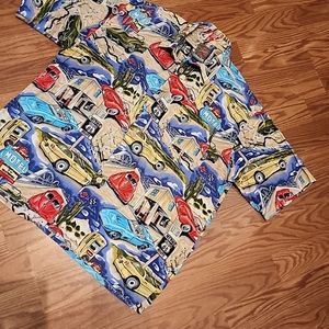 Next original corvette car an route 66‎ button-up shirt lg